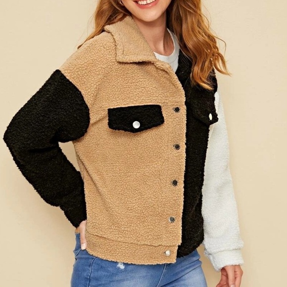 Mod Me Over Jackets & Blazers - In Posh Trend Report NEW Colorblock Teddy Jacket